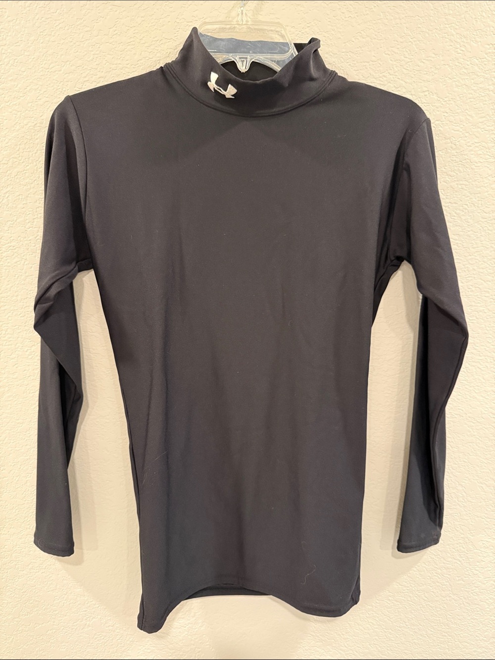Under Armour Black Long-Sleeve Mock Neck Performance Top